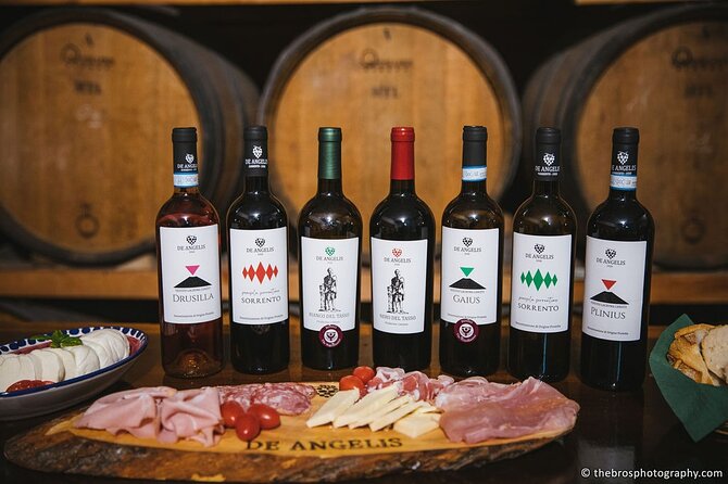 2-hour tasting of 5 wines in Sorrento - From Grapes to Bottle: What You See on the Production Premises Tour
