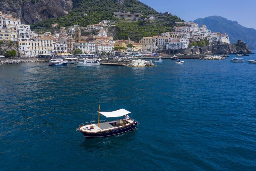 Amalfi: Boat Adventure Caves, Beaches, Snorkeling & Positano - Speedboat Runs and a Secret Stop Before Atrani