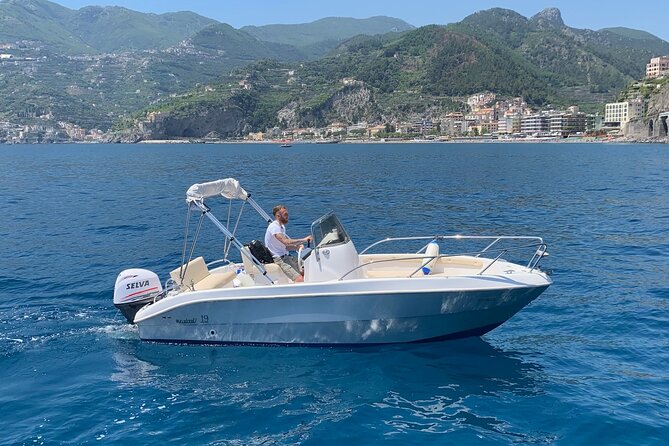 Amalfi Coast 7-hour Private Boat Rental in Maiori or Minori - Self-drive, no license, and how the instruction makes it work