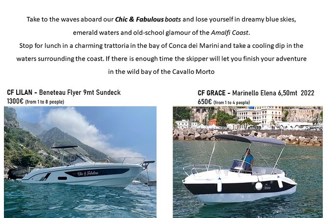 Amalfi Coast Boat Rental - Key highlights worth getting excited about
