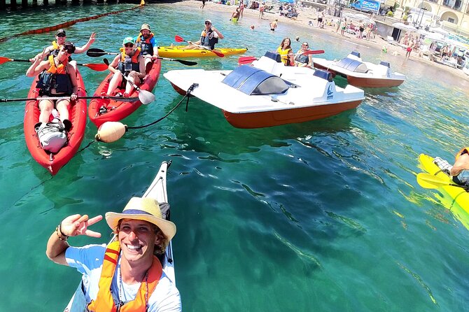 Amalfi Coast Kayak & Snorkeling Tour to the Pandora's Cave - Passing Maiori’s Norman Tower Before the First Stops