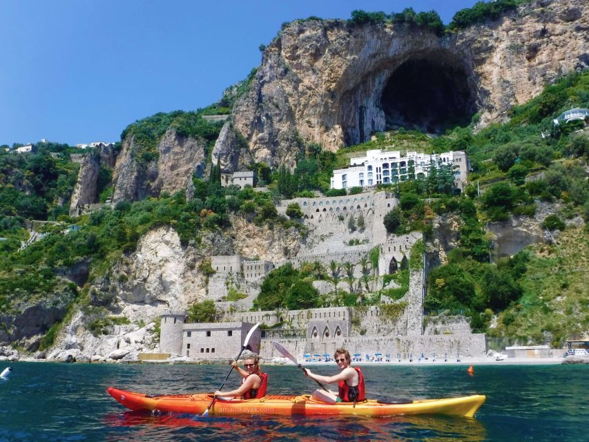 Amalfi Coast: Kayak Tour with Snorkeling and Grottoes Visit - Into the basin: Furore, Praiano, Li Galli, Capri, and the Faraglioni Rocks
