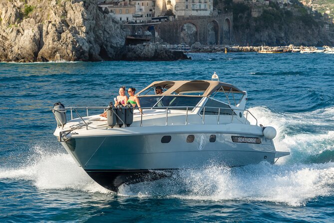 Amalfi Coast Private Boat Day with Swim Stops & Prosecco - The main route from Amalfi to Maiori: how each stop works