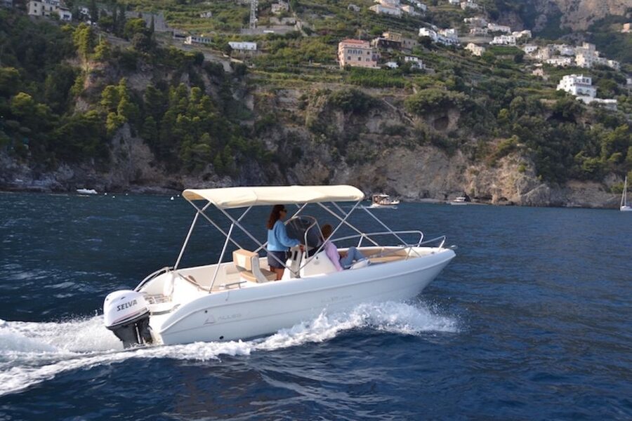 Amalfi coast: Rent boats in Salerno without license - Amalfi by sea: stop, swim, and time your shore visit