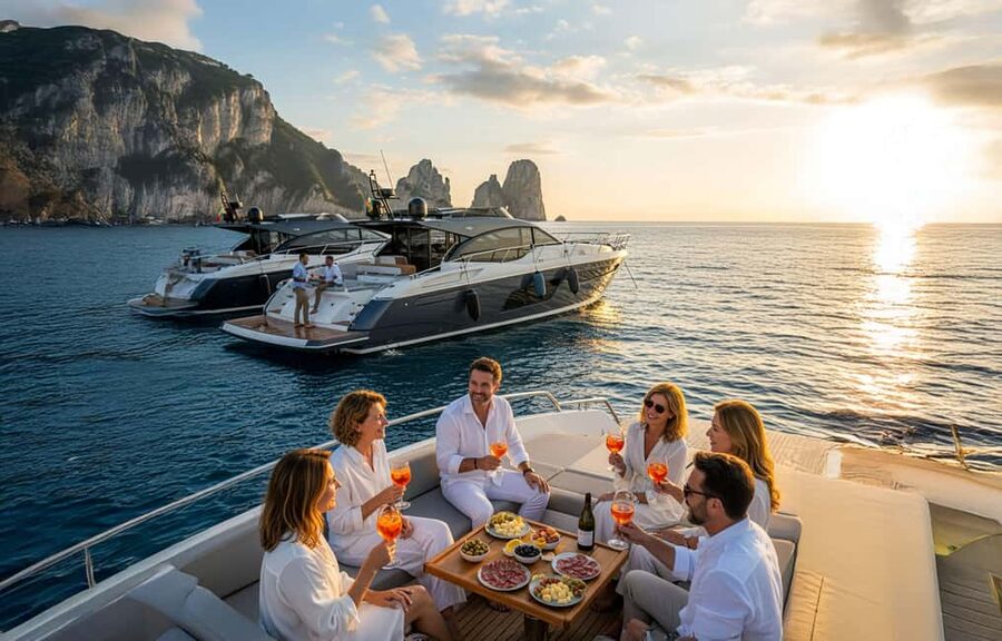 Amalfi Coast: Romantic Sunset Cruise with Music & Cocktails - A 2-hour sunset plan on the Amalfi Coast