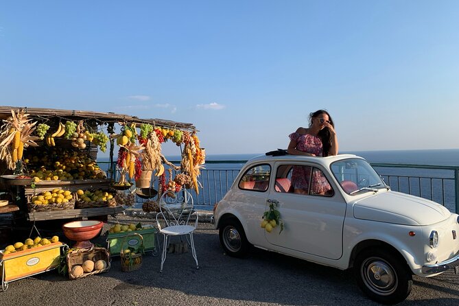 Amalfi Coast Vintage Tour. The Dolce Vita in an Original Fiat 500 - Getting there in Sorrento: Piazza Angelina Lauro at 10:00 am