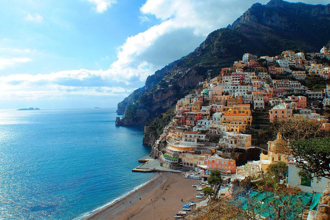 Amalfi Drive from Salerno - Positano’s Two Hours: Fornillo Beach, Santa Maria Assunta, and Shopping