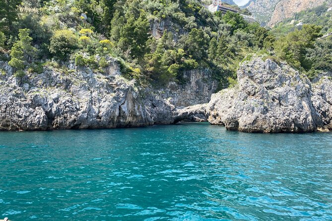 Boat tour of the Amalfi Coast with Aperitif - Crew Personality: Rosa, Francesco, Martina, and Angela set the tone