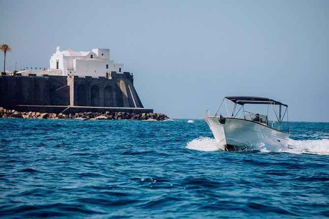 Boat tour of the island of Ischia with goiter 7.50 meters - A private 7.5m boat on Ischia, made for a real island loop