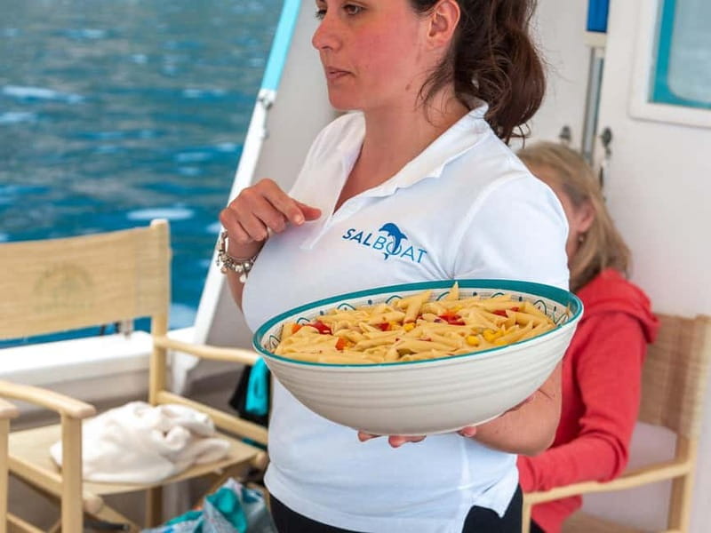 Boat Tour to Capri with Lunch on Board, Swimming and Fun - The Swim Stop and Snorkeling Gear Setup