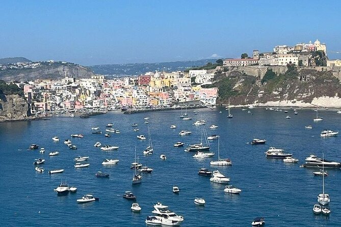 Boat tour with lunch on board to discover Procida - Procida beaches by boat: Ciraccio, Ciracciello, and the film beach from the water