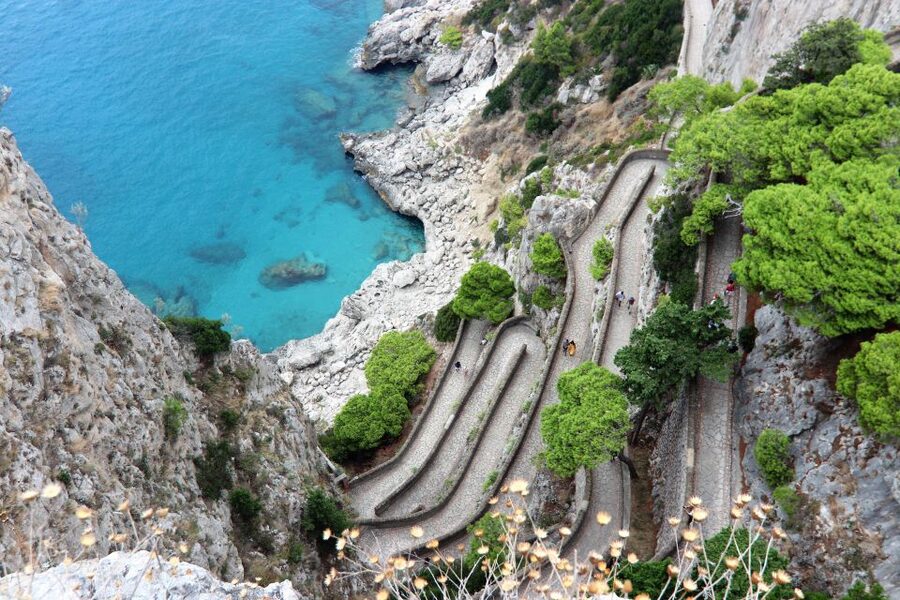 Capri and Anacapri tour: Faraglioni and Caves from Sorrento - Anacapri on your schedule: Solaro chairlift, Villa San Michele, and shopping time