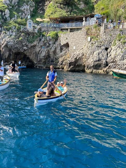 Capri and Blue Grotto Day Tour From Sorrento with 8 People - The early Blue Grotto stop: what you get and what can change