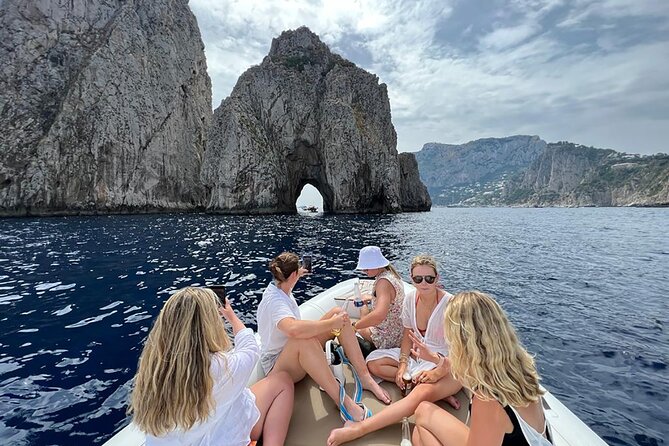 Capri and Blue Grotto Private Boat Tour - Punta Carena Lighthouse at the right moment