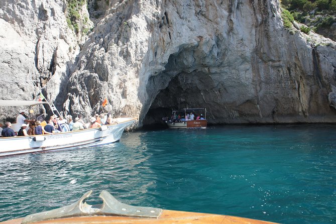Capri & Blue Grotto Small Group Full-Day Boat Tour from Positano - Swim, snorkel, and towels: the best kind of break