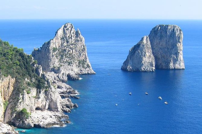 Capri Boat Tour from Sorrento - Marina Piccola swim break: green-grotto cruising plus a real water stop