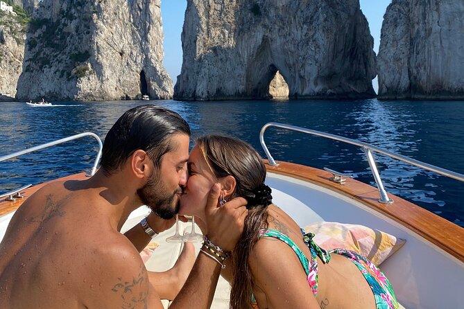 Capri by Sea: Private Tour from Sorrento or Positano - Stop 1 on Capri: the boat circuit plus swim and snorkeling time
