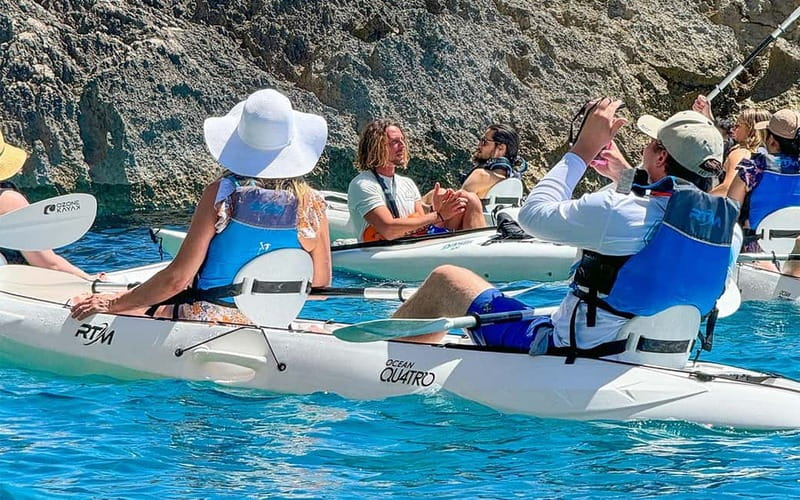 Capri: Caves and Beaches Kayaking Tour with GoPro Photos - Faraglioni photo stop with free GoPro shots