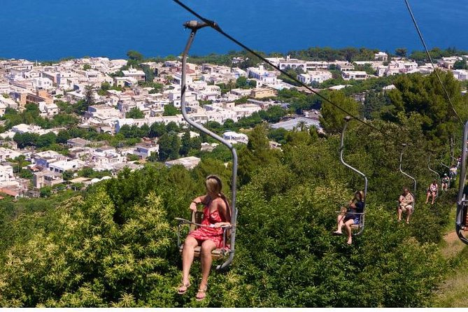 CAPRI - DIY Day Trip Package - BoatTour, BlueGrotto,Bus&Lunch - Funicular back to Marina Grande, and how to manage the crowded ride