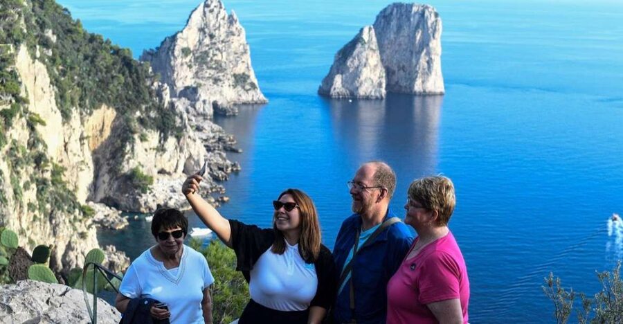 Capri: Guided Capri and Anacapri Experience - Capri by sea: Faraglioni, Marina Piccola, and quick looks from the water