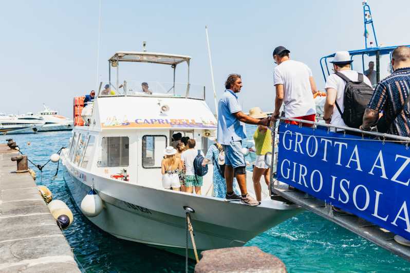 Capri: Island Boat Tour and Optional Blue Grotto Visit - Blue Grotto Optional Stop: How Access Works and What to Expect