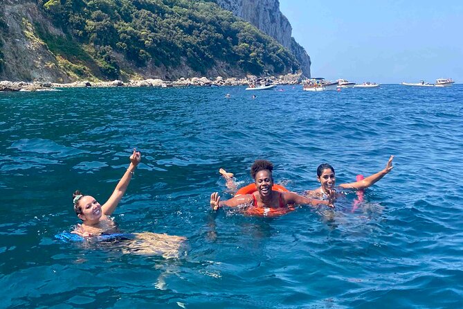 Capri Island Full-Day Adventure from Sorrento – Boat Tour & Swim - Anacapri coast, boat circumnavigation, and cave time from the water
