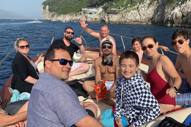 Capri-Positano Private Boat Tour from Sorrento,Positano or Capri - The Green Grotto Swim Stop: Crystal Water and a Short Window to Enjoy It