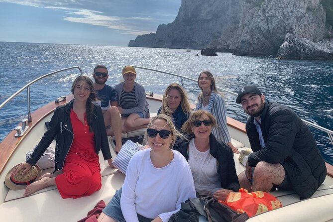 Capri-Positano Private Boat Tour from Sorrento,Positano or Capri - Onboard Comfort: Towels, Drinks, and the Stuff That Saves the Day