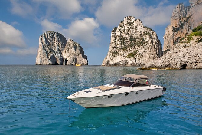 Capri Premium Boat Tour and City Visit Free Bar and Aperitif - Grottos that pair well with swims: Green, White, Red, Saints