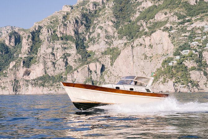 Capri Private Boat Tour From Praiano, Positano or Amalfi - The Sorrento coast cruise to Capri: the scenery you get en route