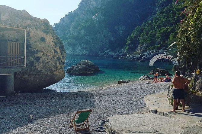 Capri: Private Boat Tour from Sorrento - Grottos of Capri From the Water, Blue to Green