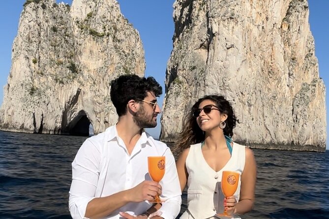 Capri Private Boat Tour with Spritz included - The route from Tiberio’s Jump to Faraglioni, spritz included