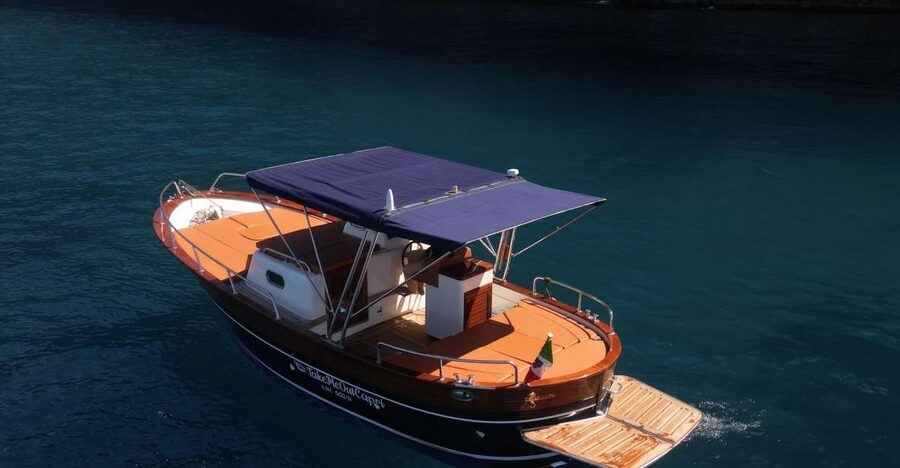 Capri: private boat tour with visit to the caves - Stop-by-stop: from Salto di Tiberio to the Arco Naturale and Faraglioni views