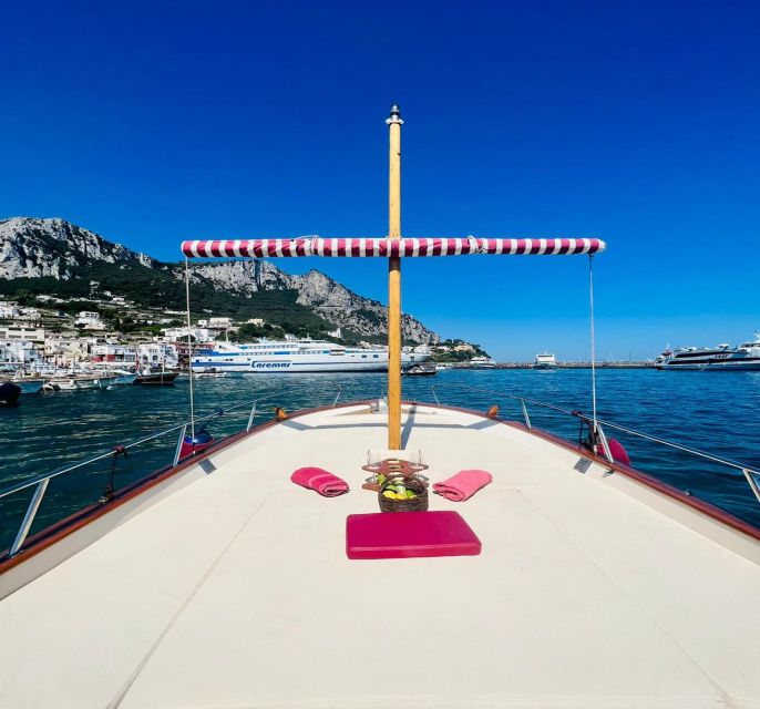 Capri: Private Island Boat Tour with Snorkeling and Swimming - Marina Grande to your first big Capri views