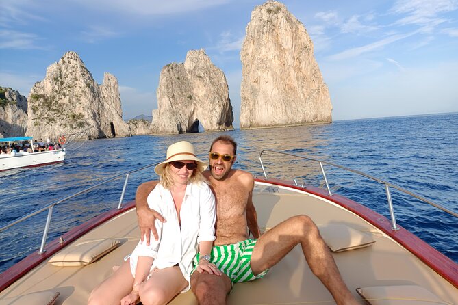 Capri Samba Boat Tour, Sail in Style by Boat. - Punta Carena Lighthouse: quick stop, big west-tip views