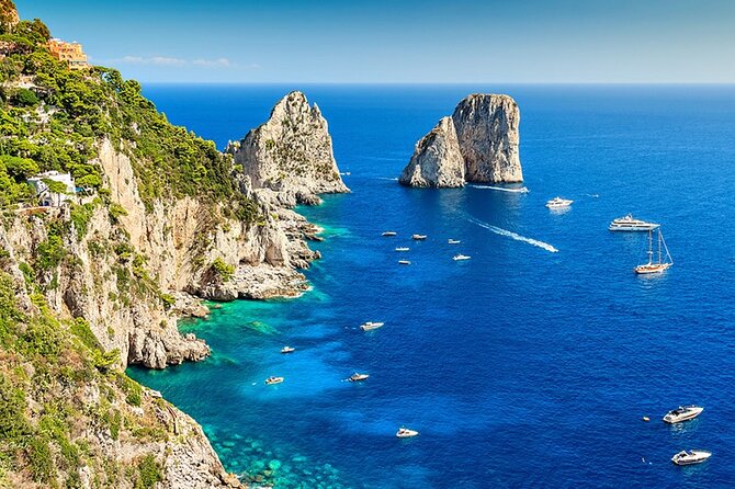 Capri Semi-Private Boat Tour and City Visit from Sorrento - Faraglioni, Casa Malaparte, and the Big Capri Views