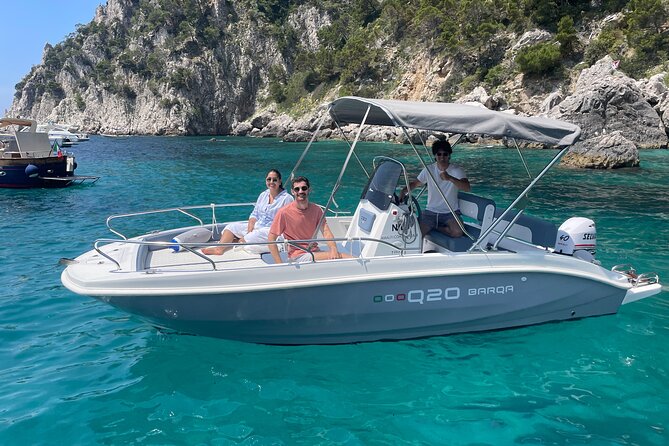 Capri Tour for Private Groups by Luxury Boat - Punta Carena Lighthouse pass and the Blue Grotto decision