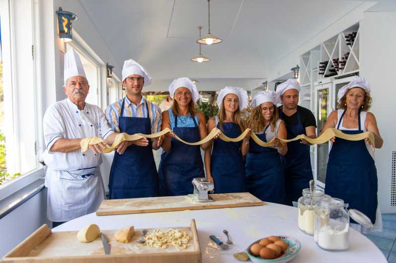 Cooking class: How to make Ravioli, Tagliatelle & Tiramisù! - Boat transfer from Positano or Marina di Praia, plus the stairs backup