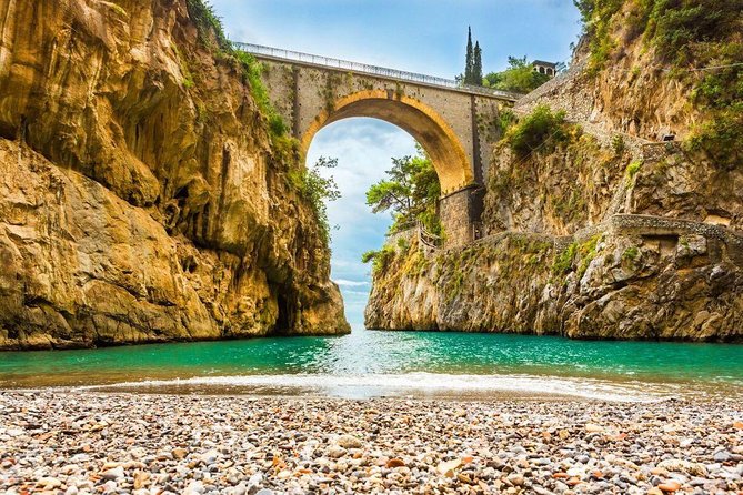 Day Trip to Amalfi Coast and Ieranto Bay in a Hybrid Eco Boat - Fiordo di Furore, Nerano, Praiano: swimming and a snack break in the middle of it all