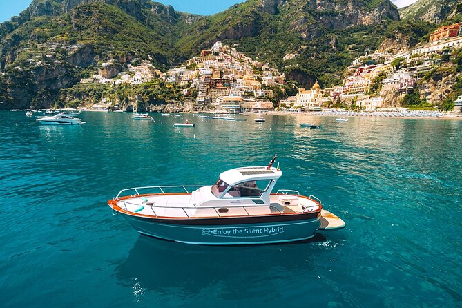Day Trip to Amalfi Coast and Ieranto Bay in a Hybrid Eco Boat - The Sorrento-to-Amalfi coastline route: Cassano, Marina Grande, Regina Giovanna, Mitigliano