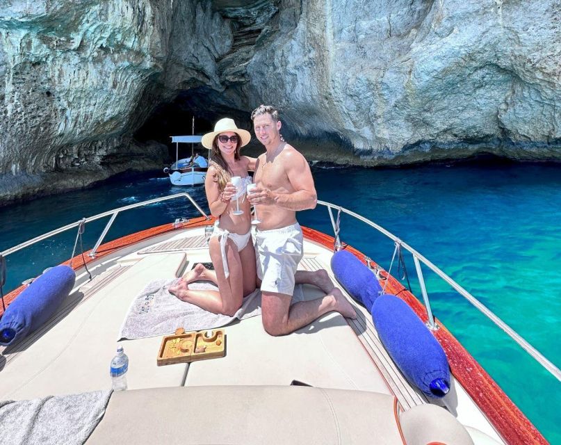 from Amalfi: Capri Boat Tour with Blue Grotto - Capri island time: your real chance to wander Piazzetta and the center