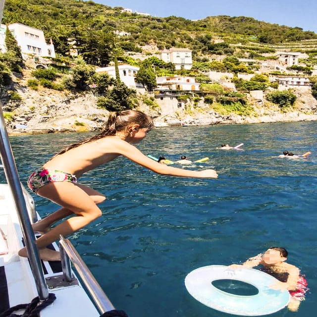 From Amalfi: Coast & Furore Fjord Boat Tour with Swim Break - From Cassone Pier at 11:00, Boarding Without the Stress