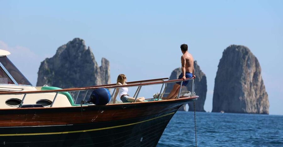 From Amalfi: Li Galli Islands and Capri Full-Day Boat Tour - Meeting Amalfi at Piazza Flavio Gioia, then straight onto the gozzo