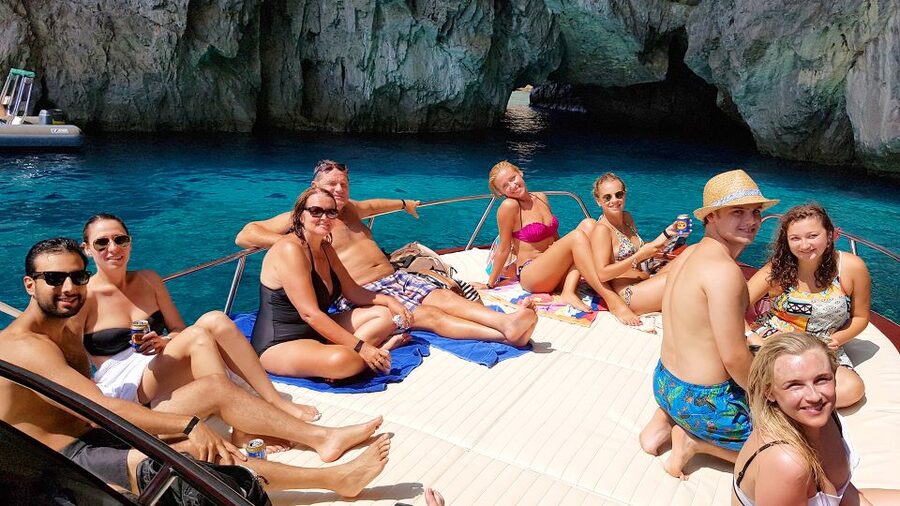 From Amalfi: Small Group Boat Excursion to Capri Island - Sorrento Coast sailing and the Marciano Bay waterfall photo break