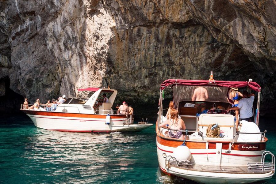 From Amalfi: Small Group Boat Excursion to Capri Island - On-board snacks, drinks, and guide support that keeps the day smooth