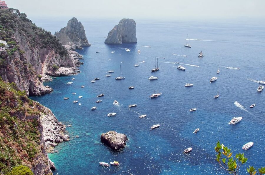 From Capri: Capri Walking Tour - Augustus Gardens and the Belvedere views over the Faraglioni