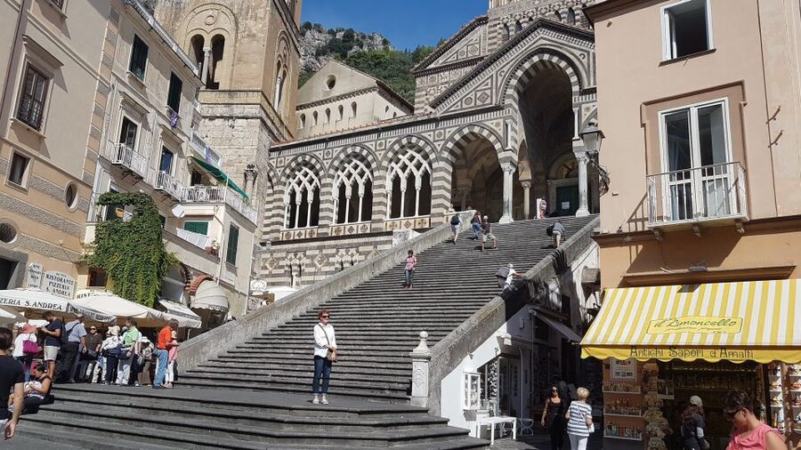 From Naples: Sorrento, Positano, Amalfi and Ravello Tour - Entering Sorrento: harbor views and an easy first town