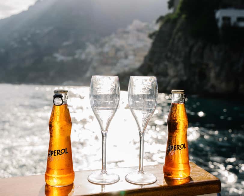 From Positano: Amalfi Coast Sunset Cruise - Group Tour - Getting aboard at Positano Boats on Spiaggia Grande