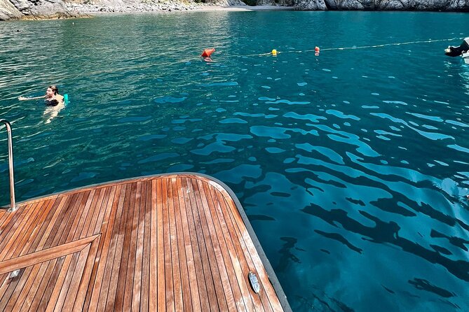 From Positano : Elite Capri Boat Day Free Bar, Brunch & City Walk - Spiaggia Grande and Bagni di Tiberio: start with Capri’s classic shoreline