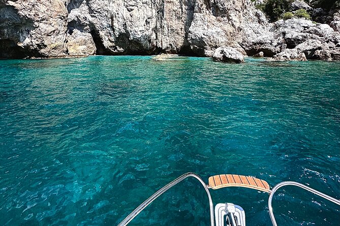 From Positano or Praiano: 2H Private Amalfi Coast speed tour - Praiano and the Tras e Iesc caves, small-boat entry and a swim